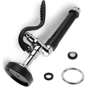 Pre Rinse Sprayer Sink Sprayer Replacement Spray Valve for Commercial Sink Faucet Polished High Pressured Black