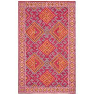 Valencia Kilim Spice Handwoven Indoor/Outdoor Rug 10x14