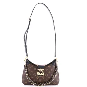 Pre-owned Louis Vuitton Canvas Coated Shoulder Bags LV Twinny Handbag Monogram Canvas and Reverse Monogram Canvas with Leather by Rebag