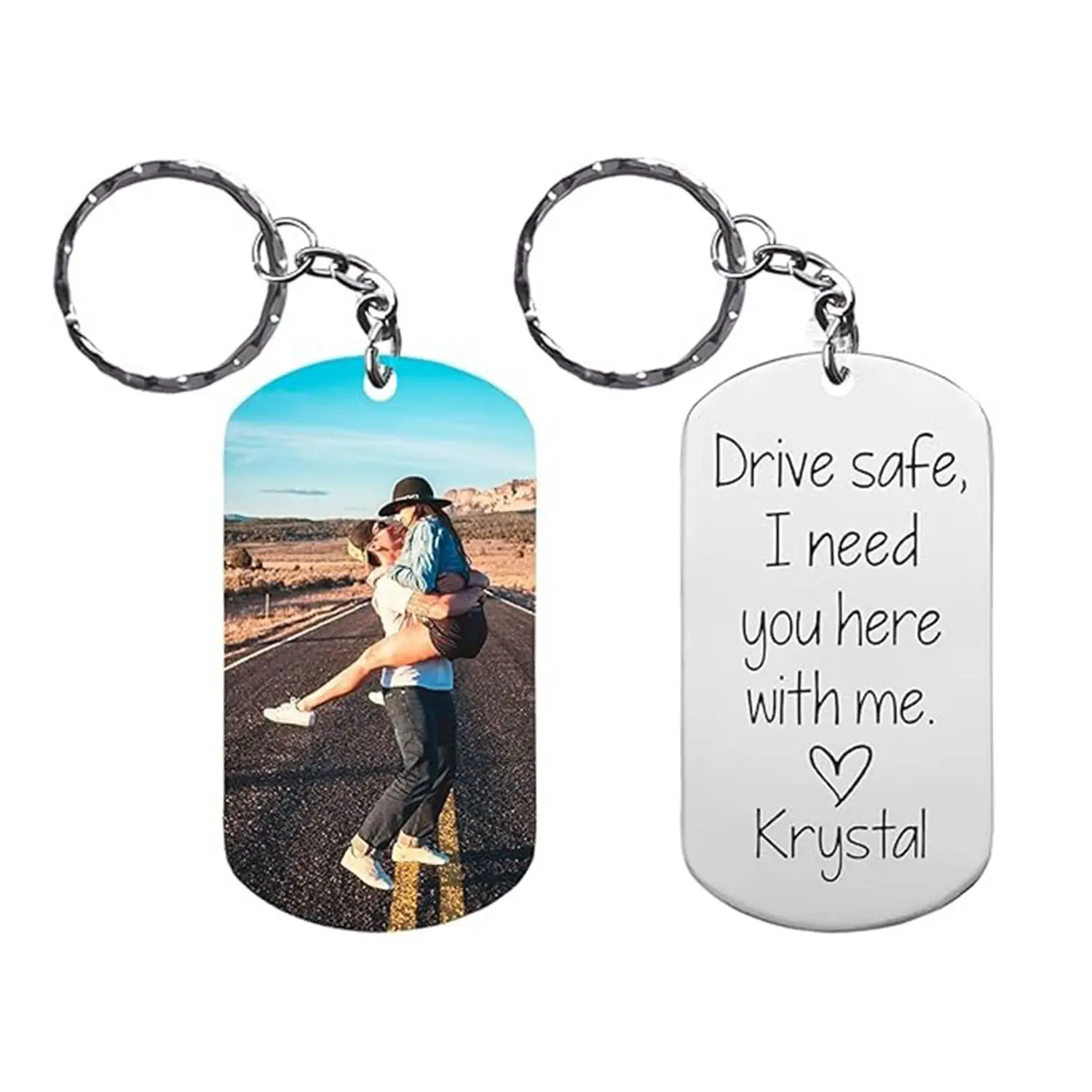 Couple Keychain - Custom With Photo Keychain, Personalized Keychain Couple, Gift for Him, Boyfriend Gifts, Husband Gifts 2025