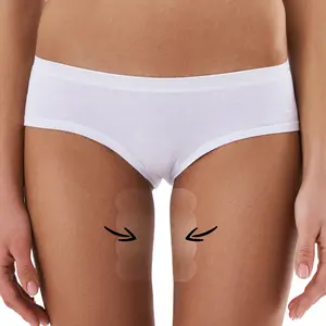 Skinnies Instant Inner Thigh Shaping Tape (6.5" x 5", 5-Pair) – Invisible, Trim-to-Fit Strips for a Smooth Look, Hypoallergenic & Sweatproof | Best Fit Up to Size 14