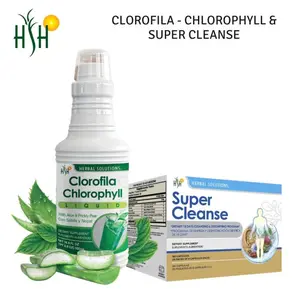 HERBAL SOLUTIONS Chlorophyll & Super Cleanse Kit – 15-Day Digestive Wellness Program