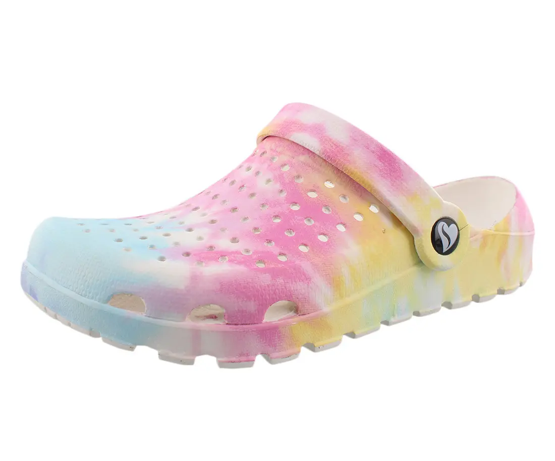 Skechers Women's Footsteps Peace Out Foam Clogs - Casual Wear, Novelty Print, Lightweight Slip-On Sports Footwear with Adjustable Strap