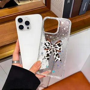 Cow Print Phone Case, Farmhouse Style, for compatible with iPhone 17 Pro Max 17 Air 16 15 14 13 12 Pro Plus, Rustic Countryside Gift, Cute Animal Pattern Present for Her