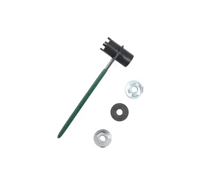Angle Grinder Wrench - Multi-Function 4-Claw Hex Socket Steel Wrench with Anti-Slip Handle for Backing Plate Removal, Workshop, Jobsite Repairs