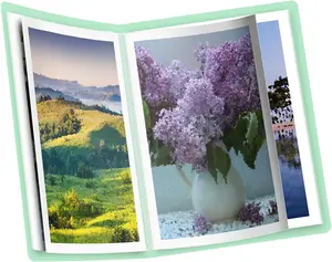 Diamond Painting A3 Storage Book 60 Diamond Painting Pics Diamond Painting Accessories with 30 Pages Clear Sheet Protectors Presentation Portfolio Folder Artwork