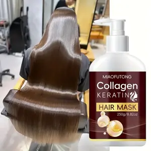 7 in 1 Collagen Hair Mask, Deep Conditioning, Moisturizing, Repair, Softening Hair for Dry and Damaged Hair, Enriched with Rosemary Oil, Castor Oil, Peppermint Oil, Biotin, Keratin, Anti-Split Ends and Anti-Breakage