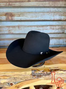 Los Vaqueros Wool Felt Hat Open Regular Crown Black