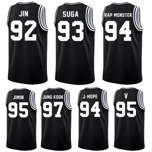 Returning in 2026 ARIRANG Sleeveless Jersey Shirt, BT21 Kpop Band Style Tank Featuring JIN 92 SUGA 93 RAP MONSTER 94 J-HOPE 94 JIMIN 95 V 95 JUNG KOOK 97, Athletic Tee Concert Outfit Men Women