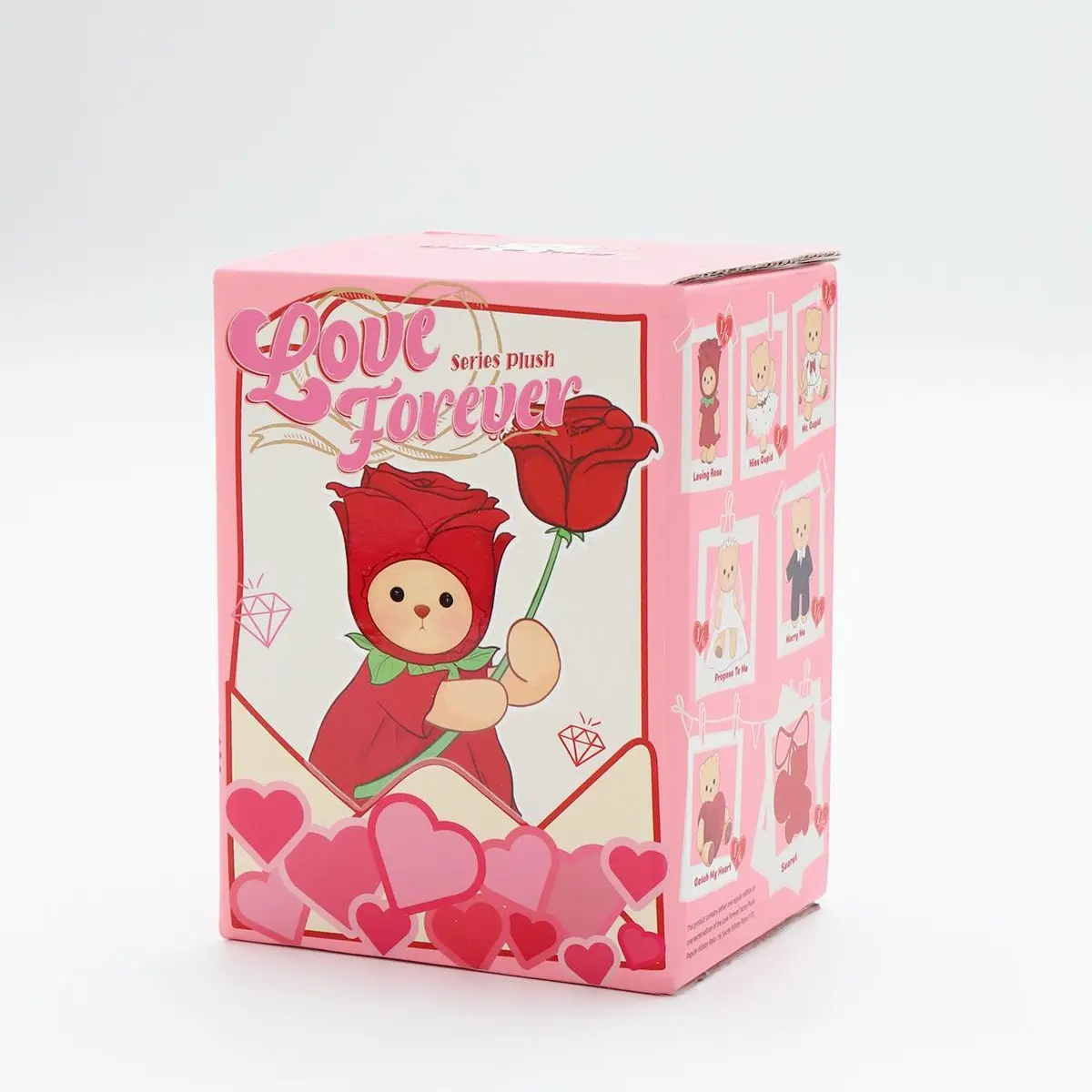 Getahug Love Forever Series Mini Bear Plush Blind Box, 5.9 Inches Valentine's Day Gift Bag Charm Keychain, Blind Pack, Collectibles Blind Bag