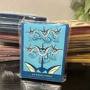S-Chinese Pokemon Deck Protector Card Sleeves Eevee Gift Box