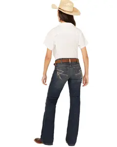 Ariat Women's Sonia Dark Wash Mid Rise Bootcut Stretch Denim Jeans - 10058922