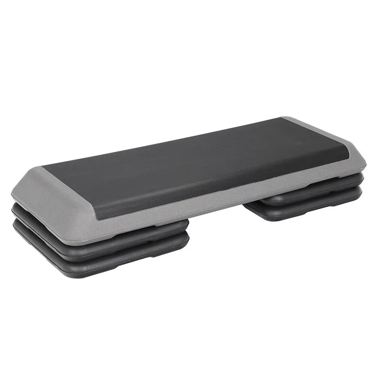 42.5" Aerobic Step Platform with Anti-Slip Textured PVC Deck, Adjustable 4"-6"-8" Height for Home Gym Workout & Cardiovascular Training, 550 lbs Capacity, Training Equipment, Fitness, Weight Capacity, Hamstrings, Plastic, Office, Chest, Multi-Height, Back