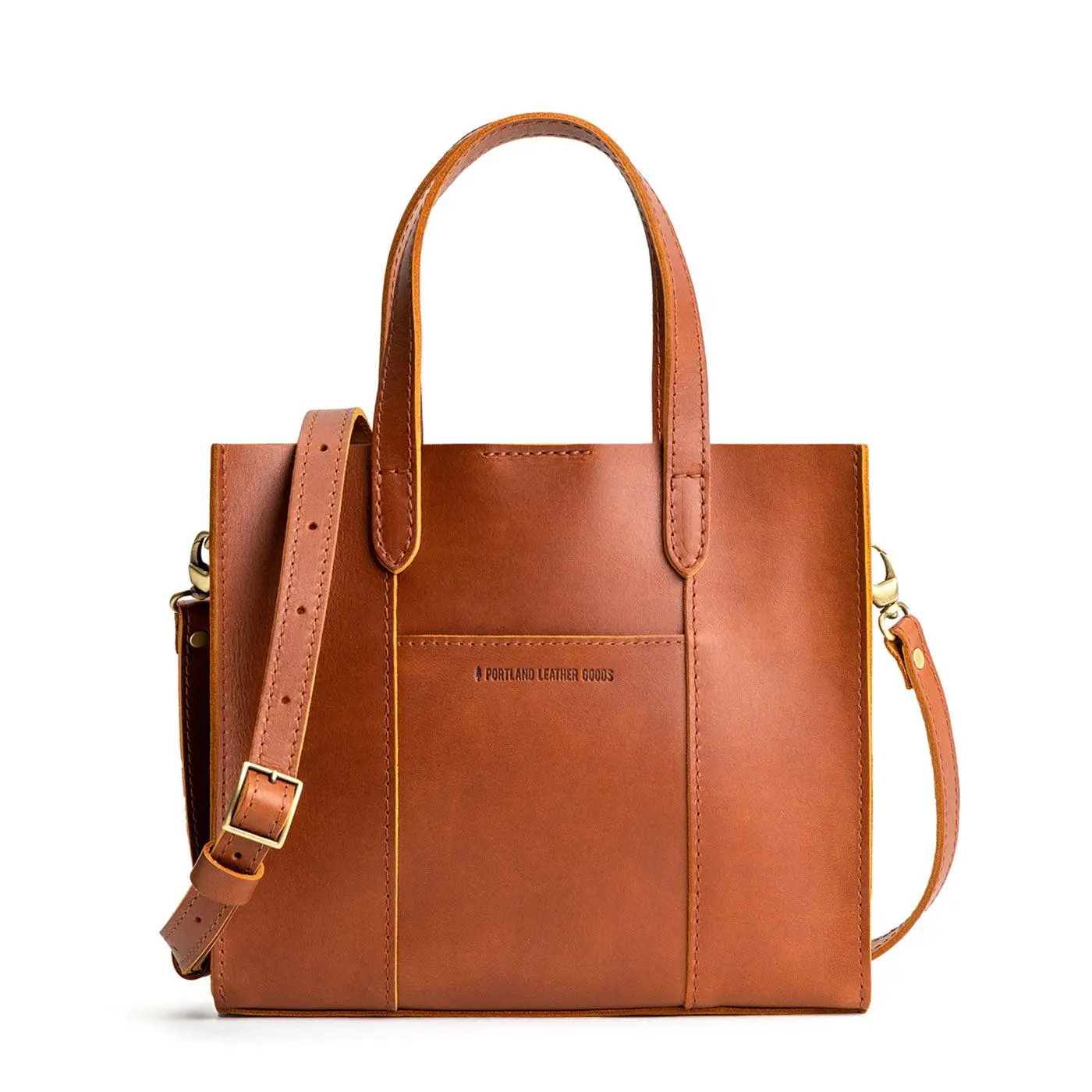 Portland Leather Lola Crossbody Tote - Easy Everyday Carry - Leather Tote Crossbody, Adjustable Strap, Spacious Interior