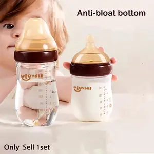 Natural Anti-Colic Baby Bottle for Infants 0-3 Months & 3-7 Months, Age Appropriate, Safe Comfortable Feeding Solution, Reduces Gas, Gas Reduction, Soft Design