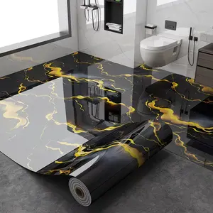 Extra Thick Self-Adhesive Marble Peel and Stick Wallpaper, Waterproof Removable Modern Luxury Vinyl Flooring Tiles, White and Gray Marble Design, Easy Installation, Ideal for Kitchen, Bathroom, Home Decor Items, Room Decor, Household Items Decor tiktoksho