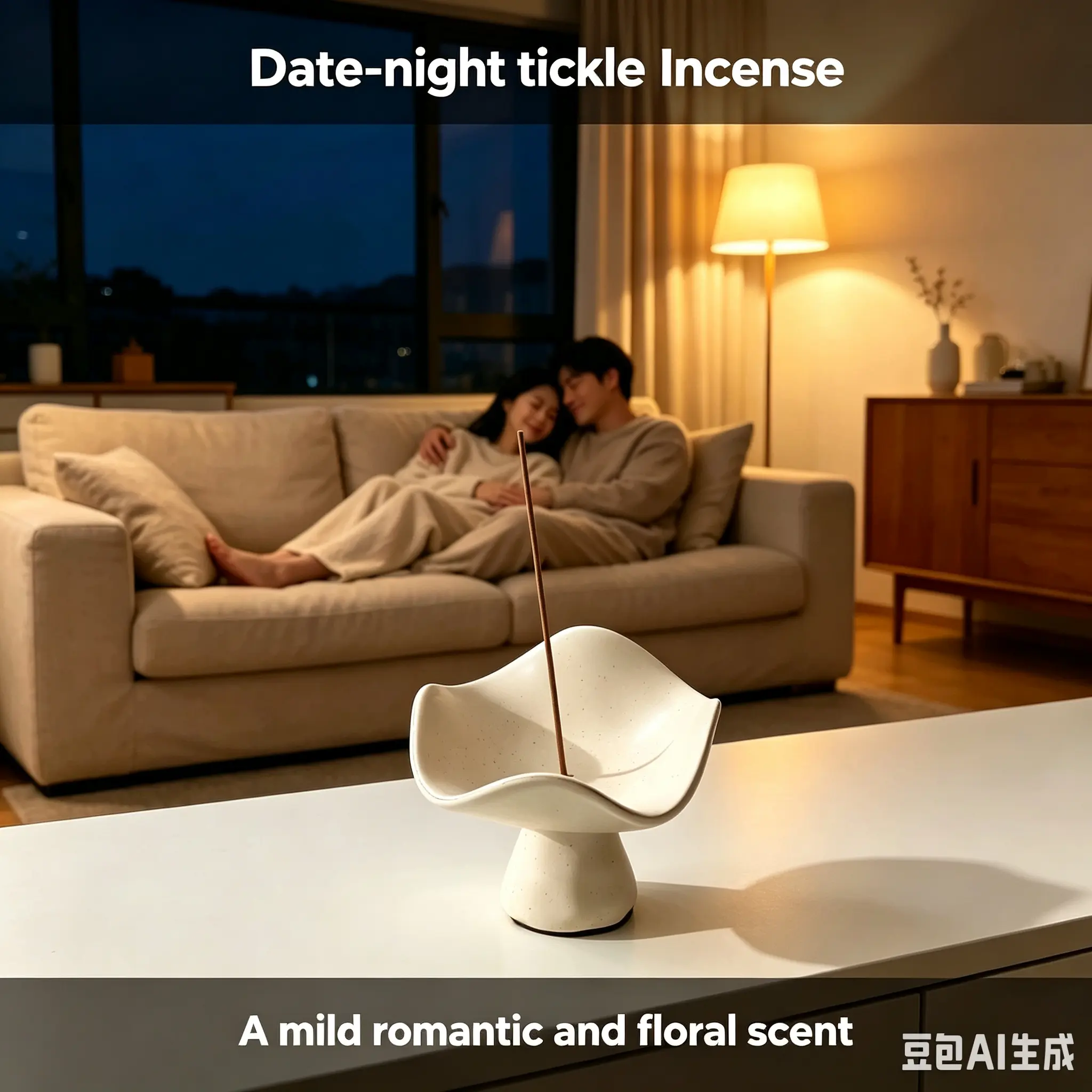 Date-night tickle floral Incense Sticks for couple 75 PCS 100% botanicals and flower blended  incense sticks for couple getaway romantic home fragrance valentines incense lover Ambiance date night incense