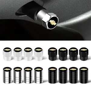 4Pcs Car Styling 3D Aluminum Alloy Logo Emblem Badge Wheel Tire Valve Stem Caps Dust Cover Wheel Protection Accessories For Chevrolet Cruze Captiva Spark Colorado Malibu Trax Z71 Aveo Orlando Lacetti Equinox Tracker Nubira