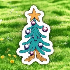 Festive "Merry Christmas" Decals - Durable polypropylene stickers for cars, laptops, motorcycles, etc