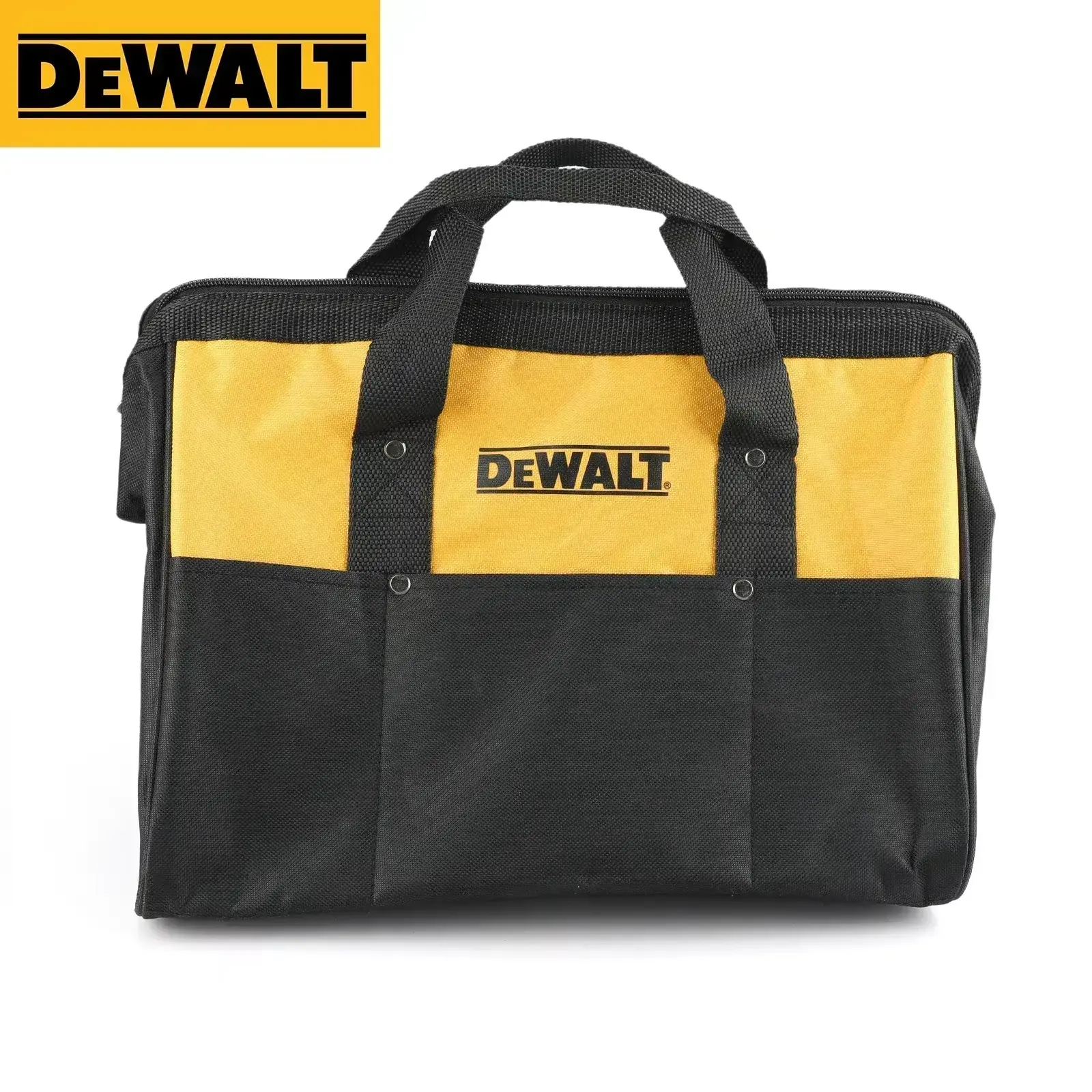 DEWALT Heavy Duty Tool Bag Large Capacity Waterproof Canvas Handheld Tool Storage Tote for Electrician Carpenter Construction Jobsite Organizer work accessories