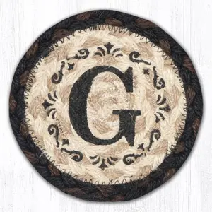212 MAIN Personalised Monogram-Printed Decorative Coaster, 5x5 in, IC-313 G - Kitchenware Tableware Home Table Accessory