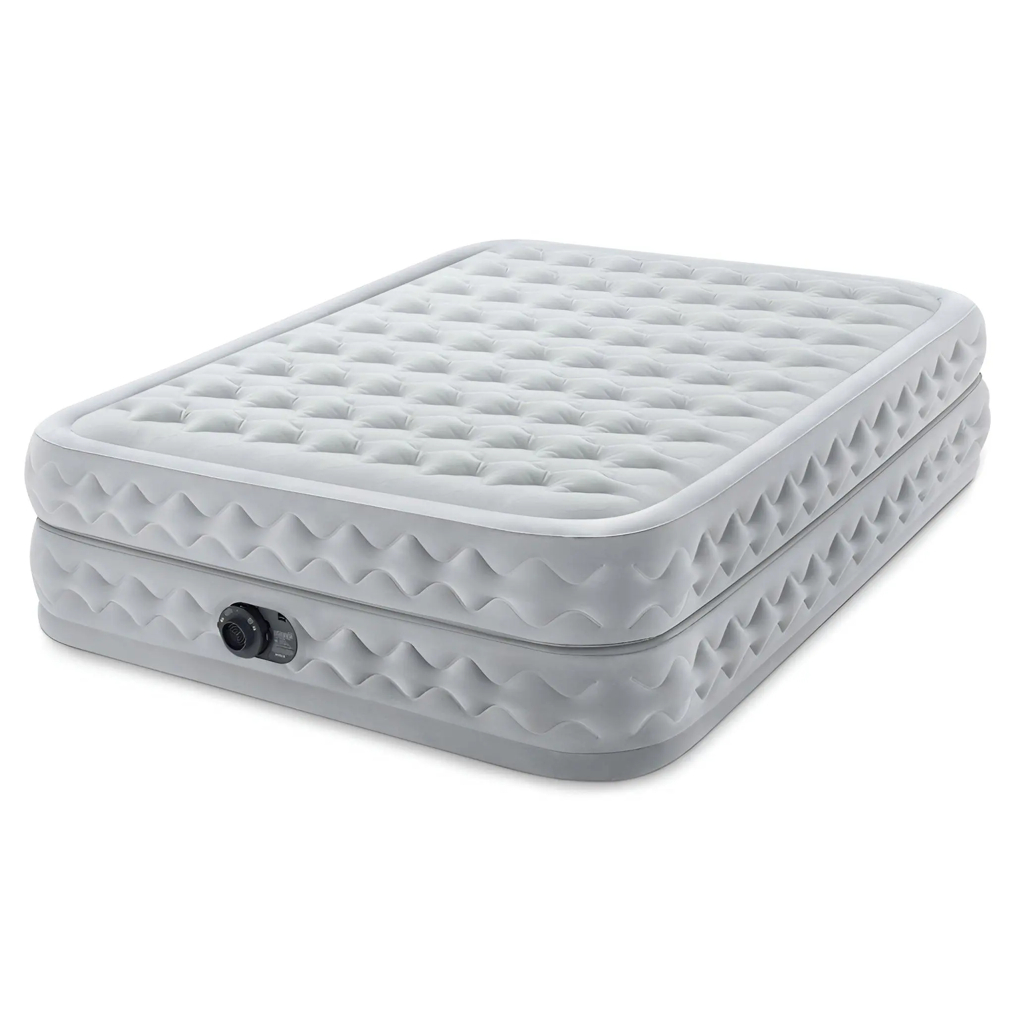 Intex 64489ED Dura Beam Supreme Air Flow Air Mattress with Built In Pump, Queen