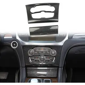 Carbon Fiber Central control Air conditioning A/C panel cover tirm for 2015-2021 Chrysler 300
