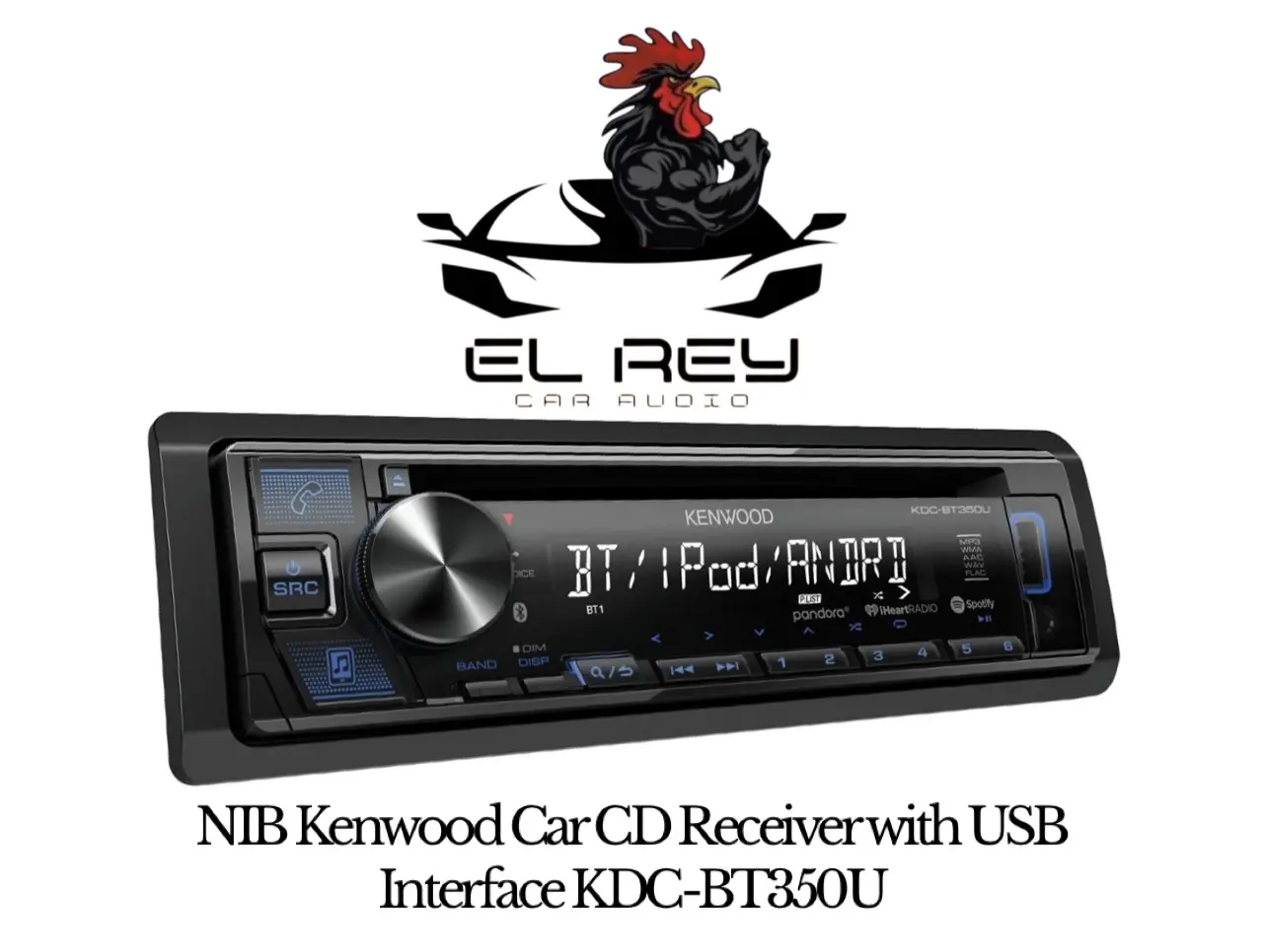 Kenwood KDC-BT350U NIB Car CD Receiver with USB Interface