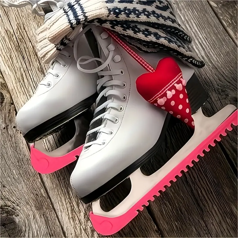 1pair Shoe Blades Covers, Skating Blades Protectors, Ice Hockey Blades Covers With Adjustable Buckle For Figure Skates