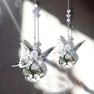 Beautiful Butterfly Crystal Sun Catcher, Perfect Valentine's Day or Birthday Gift, Home Decor, Single Pack, Elegant Design, Hanging Ornaments