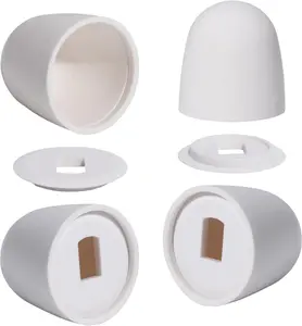 4 Packs Toilet Bolt Covers White, 1.45IN Height Universal Toilet Caps for Bottom of Toilet Decorative
