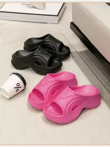Women's Summer Sandals, New 2026 Fashion Thicker Sole Slip-On Shoes, Anti-Slip Beach Footwear, Stylish One-Strap Flip Flops