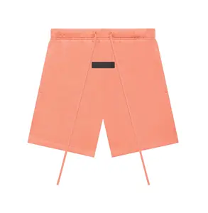 Men's Coral Cotton SweatShorts, Soft Casual Workout Gym Shorts with Elastic Waist