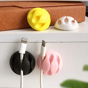 1Pc Simple Charge Cable Desktop USB Cable Holder Mouse Cable Organizer Desk Accessories