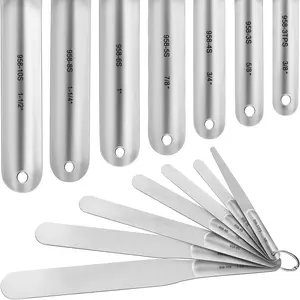 7 count Caulking Spatula Tool Set, Professional Stainless Steel Caulk Finishing Tools, Multifunctional Streamline Caulk Spatula, From 3/8 To 1-1/2, For Bathtub, Shower, Tile, Countertop