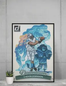 Donruss 2025 Downtown Calvin Johnson 12x17 Poster