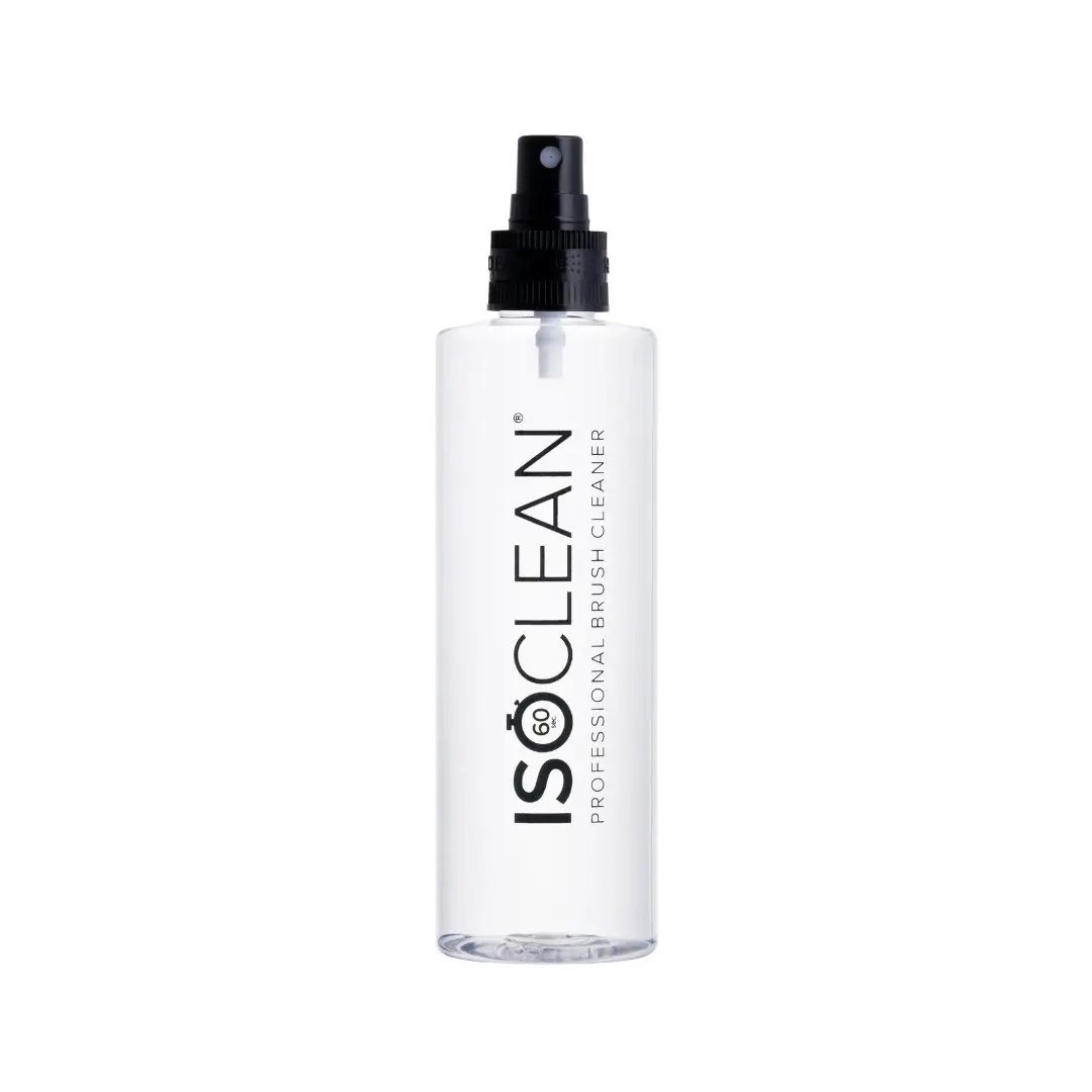 ISO CLEAN Professional Makeup Brush Cleaner with Spray Top Vegan Friendly Aloe Vera Formula Removes Germs Dirt Bacteria in 60 Seconds UK