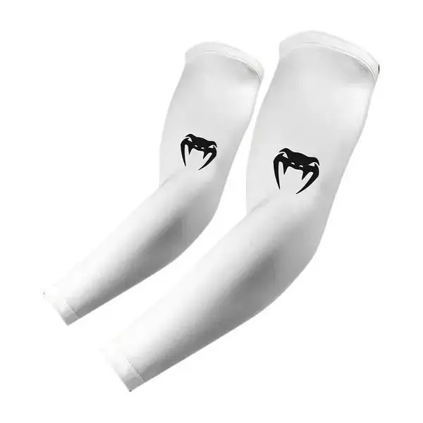Venum Lineup Sports Arm Sleeve - White/Black, Protective Sleeve, Arm Compression Support, Anti-Skid Body Protection, Anti-Skid Sports Sleeves & Support