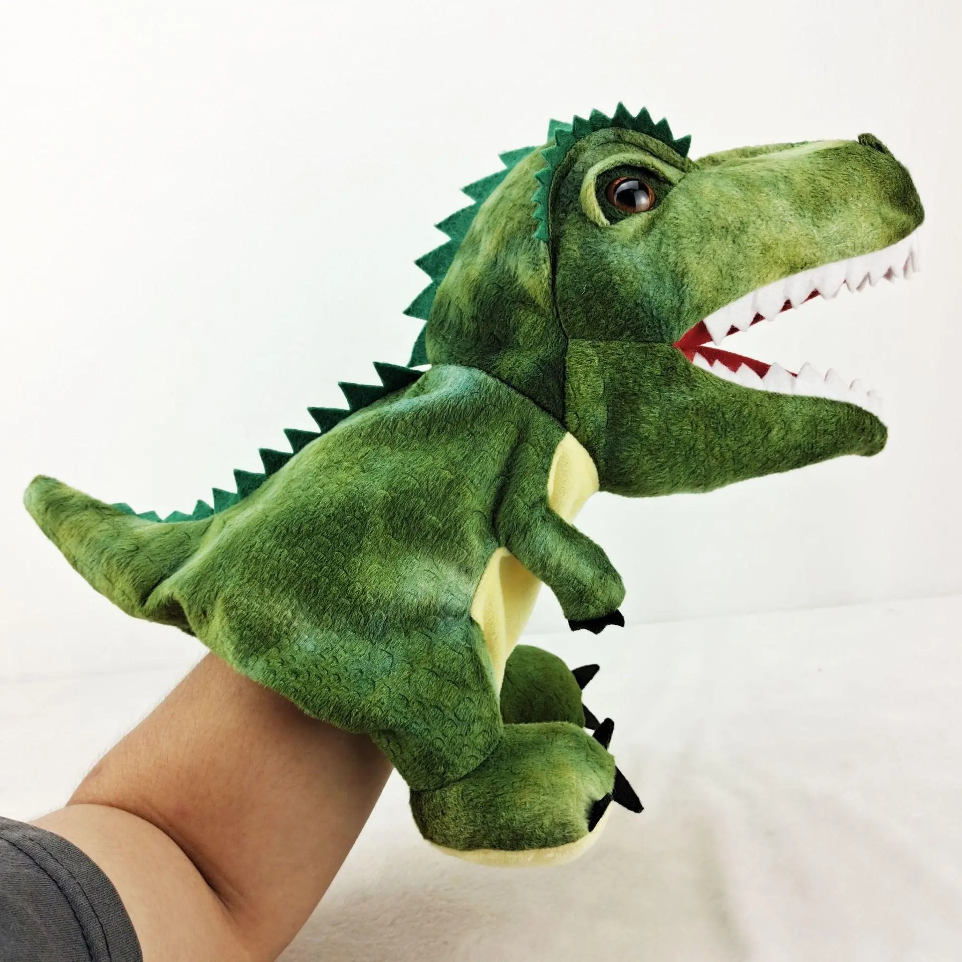 Kids' Soft Plush Dinosaur Hand Puppets - Tyrannosaurus Rex & Pterosaur Toy, Birthday Gift, Preschool Learning, Develops Storytelling, Encourages Creative Play, Motor Skills Development