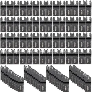 VEVOR 3PCS Carbide Oscillating Tool Blades, Universal Quick Release Oscillating Saw Blades, Multitool Tool Blades for Hard Material, Metal, Nails, Bolts, Fit Dewalt Bosch Milwaukee Hitachi ChicagoVEVOR Super Brand Day