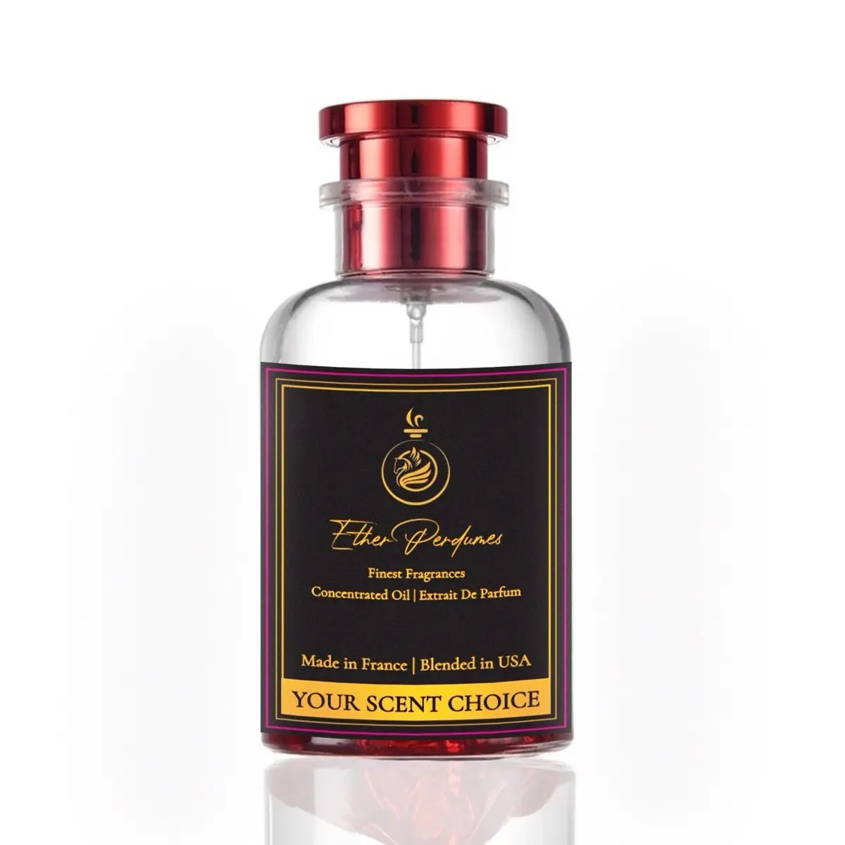 Ether Perfumes IMPRESSION OF BACCARAT ROUGE 540 Extrait De Parfum 100ML I Luxury Niche Perfume I High Oil Concentration Increased Potency & Longevity