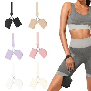 Mini Zip Around Wristlet Wallet for Women Dual Pouch Wristlet Portable Wallet Coin Purse Mini Women Coin Pocket