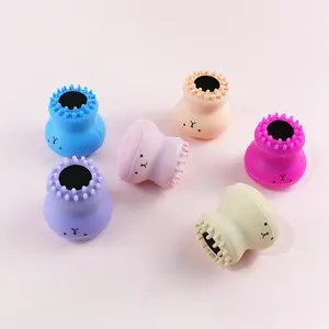 1pc Jellyfish Shape Silicone Face Brush, Face Scrubber, Dual-End Cleansing & Exfoliating Massage Tool, Soft Lather Facial Brush for Travel, Portable Manual Cleansing Brush, Facial Cleansing Tools, Facial Cleaning Tool