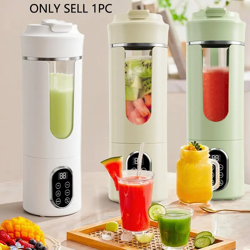 High-End USB Rechargeable Portable Compact Multifunctional Juicer Cup for Home & Outdoor, Ice Crushing Juice Blender for Smoothies, Travel-Friendly Juice Maker, USB Charging, Portable Blender for Shakes and Smoothies