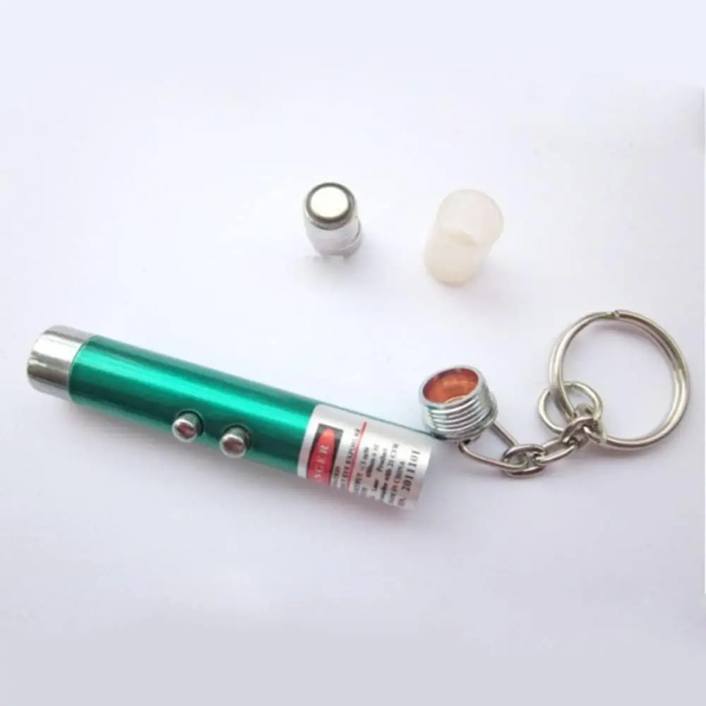 6 PCs cat toys mini laser pointer keychain laser pointer LED flashlight dog laser toy pet remote control laser (6 PCs pack a)