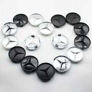 4pcs 60MM Car Wheel Center Hub Caps Cover Wheel Covers For MERCEDES BENZ AMG W204 W126 W205 W124 W220 W222 C180 C200 decorate Accessories