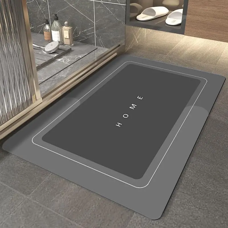 Bath Mat Rug- Rubber Non Slip Quick Dry Bathroom Rugs- Super Absorbent Stain Resistant Washable Bathroom Floor Mats- Shower Rug for in Front of Bathtub Shower Room Kitchen Sink Doormat
