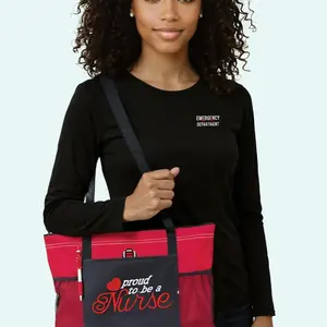 Nurse Tote Bag Personalized Embroidered Proud to be a Nurse RN, LVN, CNA Gift