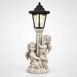 Solar Angel Garden Light, Outdoor Solar Lantern Decorative Piece, Warm Light LED Model, Suitable for Deck, Yard, Lawn, and Pathway Decoration