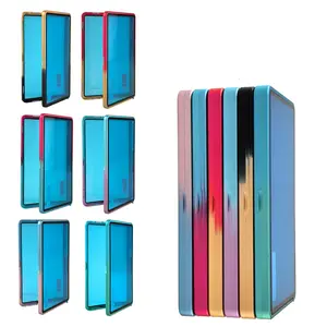 1pc Magnetic Card Protector Holder Case Display, Premium Metal Frame Glass Shell Design, for PSA CGC 35pt Graded Cards, Baseball Football Basketball Sports Trading Cards Slabs, Scratch Resistant ，3-type:Base, with Holder and With Spring Lock